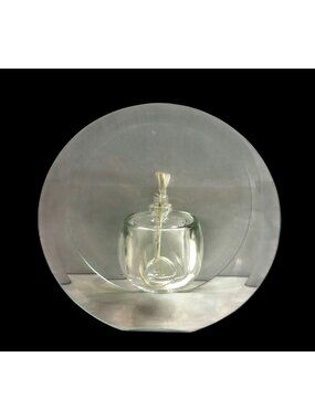 Vintage Lamplight Farms Glass Oil Lamp Dual Curved Glass Panels - Elegant Design